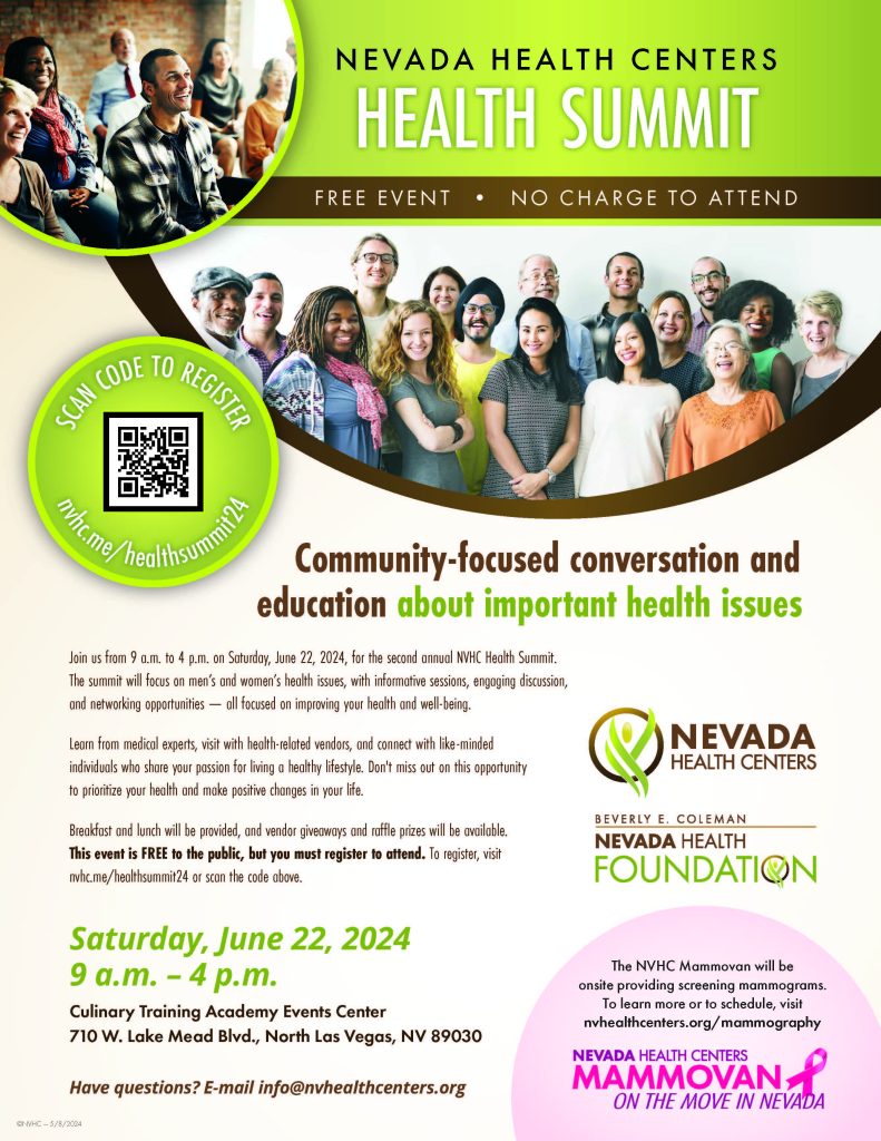 Plan to Attend the NVHC Health Summit – Nevada Health Centers